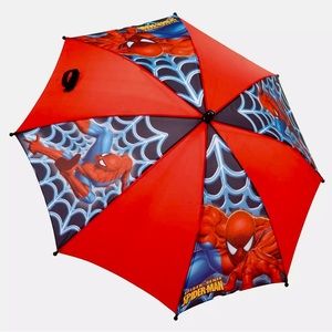 ❤️ Rare Marvel Spiderman Umbrella new with tags kids spider man super hero